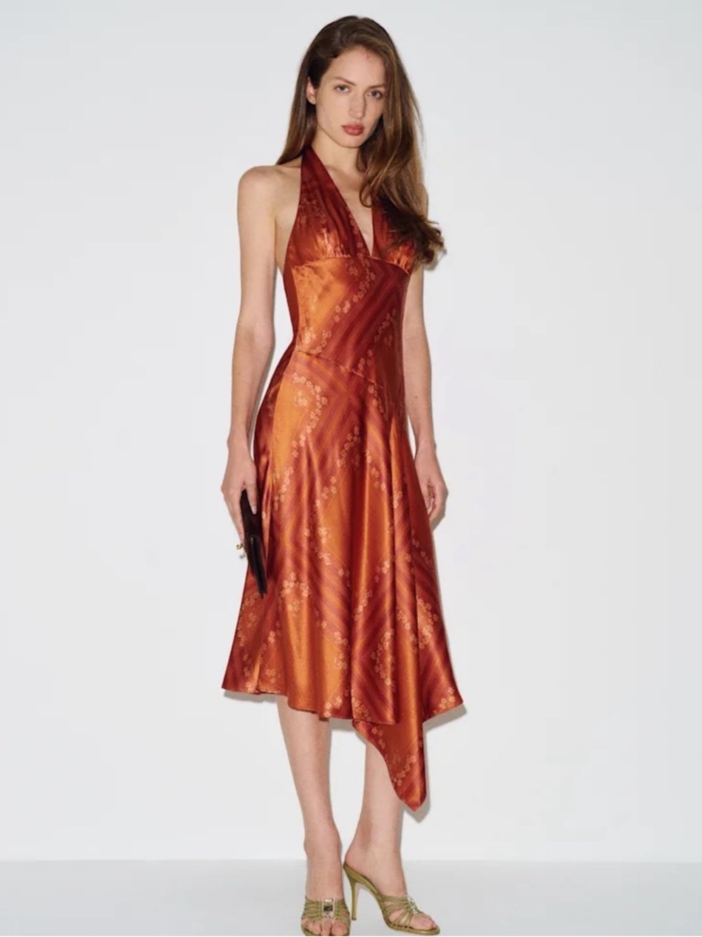 NWT Reformation Benedita 100% Silk Dress in Lou Lou - Size M